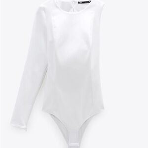 Zara One-Sleeved Bodysuit- Long Sleeve and Halter
